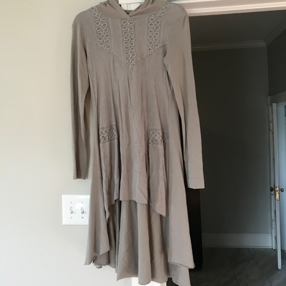 Long Sleeved Hooded Tunic / Dress